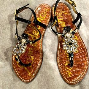 Sam Edelman Black Patent Sandal